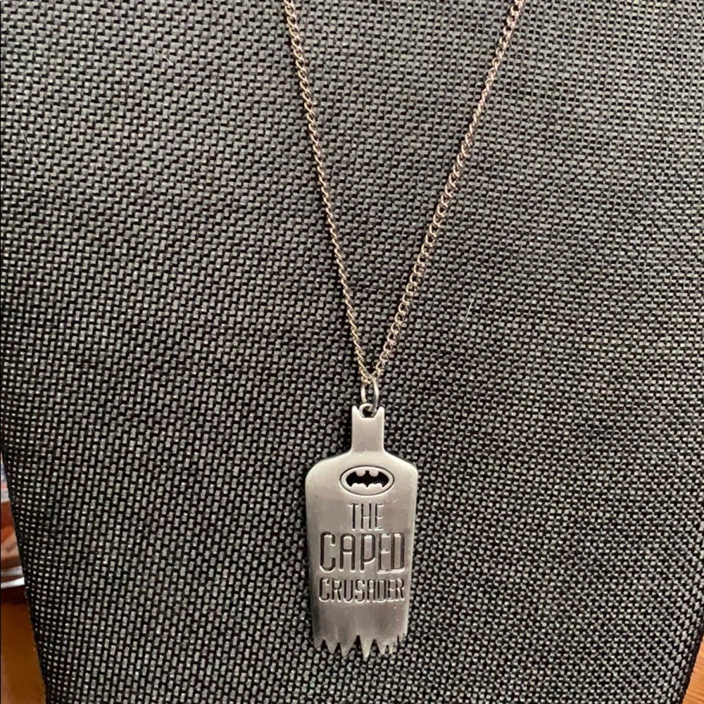 Batman cape necklace